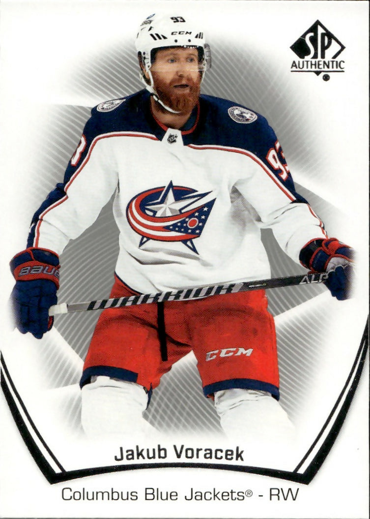 2021-22 Upper Deck SP Authentic Hockey - Base #30 Jakub Voracek - Columbus Blue Jackets - A