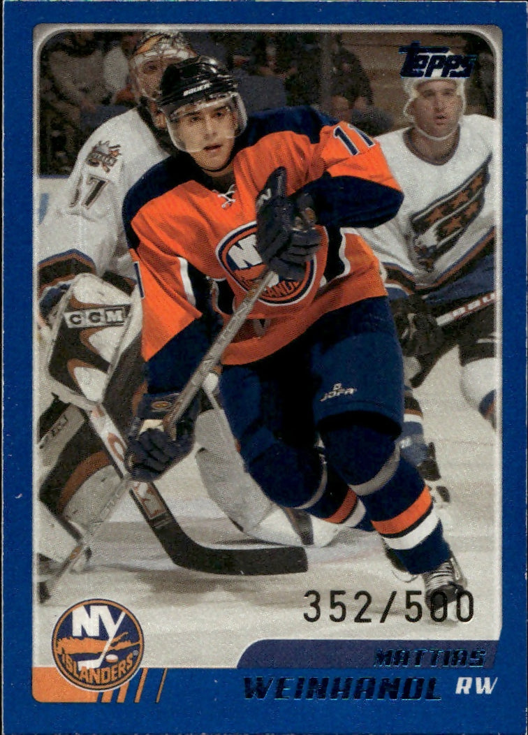 2003-04 O-Pee-Chee - Base - Blue :500 #165 Mattias Weinhandl - New York Islanders - A