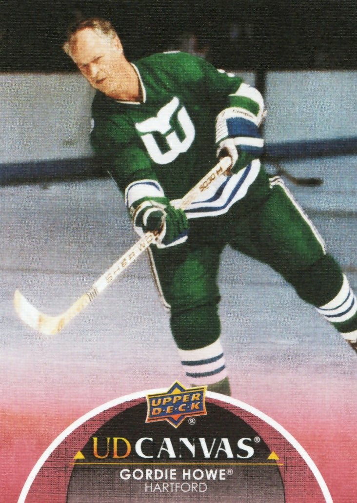 2021-22 Upper Deck Series 2 Hockey - UD Canvas #C241 Gordie Howe - Hartford Whalers - A
