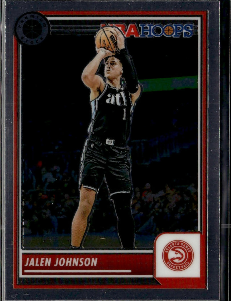 2023-24 Panini NBA Hoops Premium Stock - Base #119 Jalen Johnson - Atlanta Hawks - A