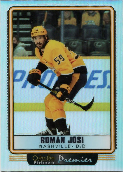 2021-22 Upper Deck O-Pee-Chee Platinum Hockey - Premiers #OP16 Roman Josi - Nashville Predators - A