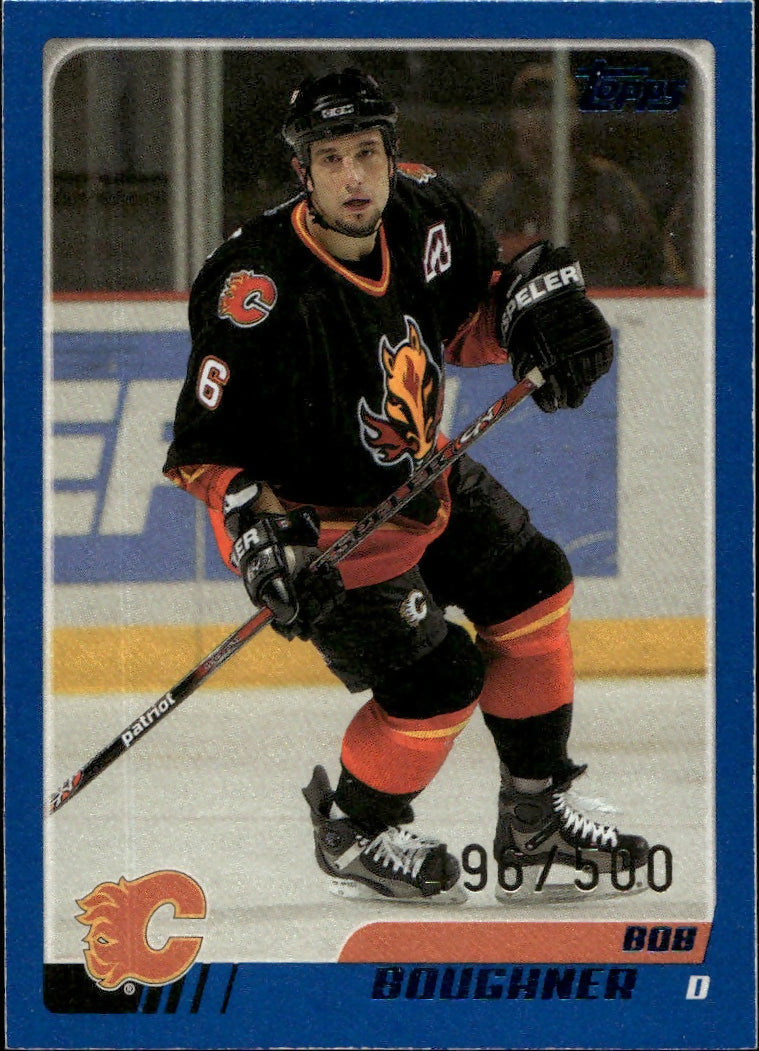 2003-04 O-Pee-Chee - Base - Blue :500 #232 Bob Boughner - Calgary Flames - A
