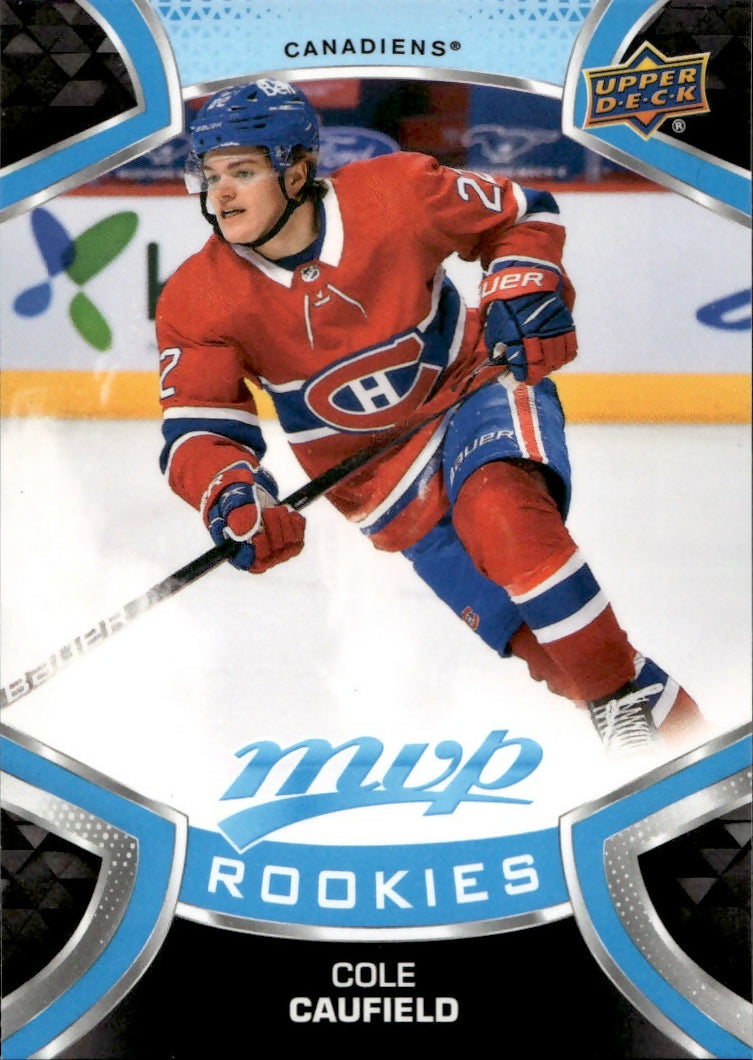 2021-22 Upper Deck MVP Hockey - Base - Rookies #243 Cole Caufield - Montreal Canadiens - A