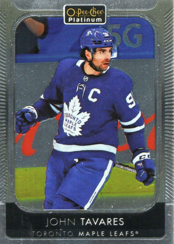 2021-22 Upper Deck O-Pee Chee Platinum Hockey - Base #190 John Tavares - Toronto Maple Leafs