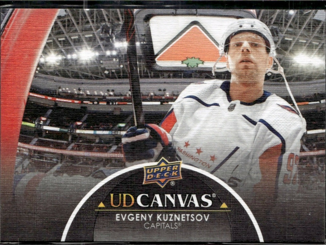 2021-22 Upper Deck Series 2 Hockey - UD Canvas Black #C206 Evgeny Kuznetsov Washington Capitals