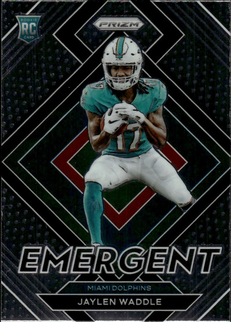 2021 Panini Prizm Football - Emergent #E-8 Jaylen Waddle Miami Dolphins - A