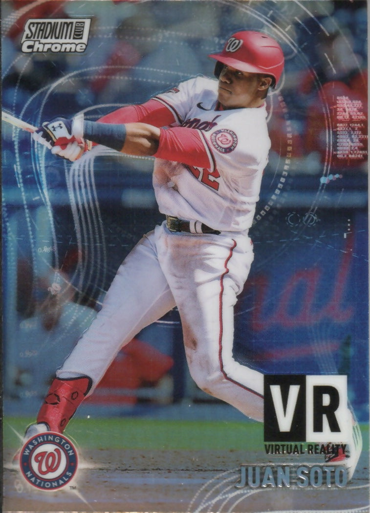 2021 Topps Stadium Club Baseball - Virtual Reality #VR-4 Juan Soto - Washington Nationals - A