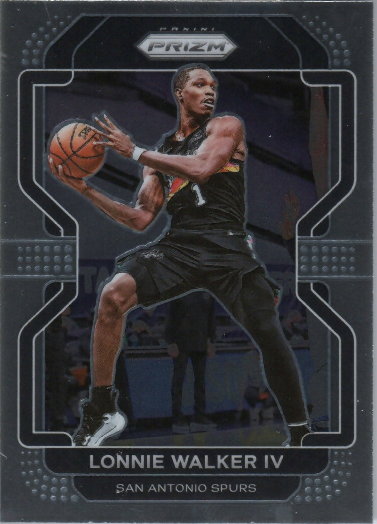 2021-22 Panini Prizm Basketball - Base # 36 Lonnie Walker VI - San Antonio Spurs