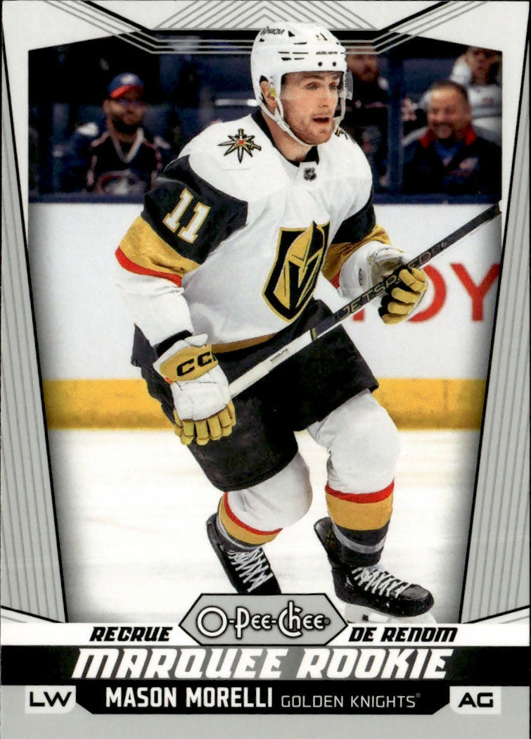 2024-25 Upper Deck O-Pee-Chee - Base - Marquee Rookie #591 Mason Morelli - Vegas Golden Knights - A