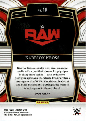 2024 Panini Select WWE - Base - Prizm #10 Karrion Kross - B