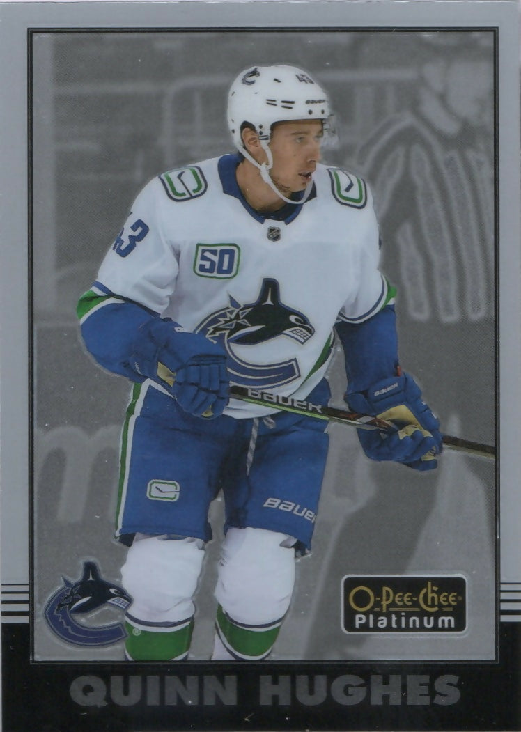 2020-21 Upper Deck O-Pee-Chee Platinum Hockey - Retro #R-40 Quinn Hughes - Vancouver Canucks - A