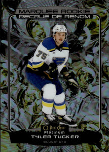 2022-23 Upper Deck O-Pee-Chee Platinum Hockey - Base - Marquee Rookie - Liquid Metal /349 #278 Tyler Tucker - St. Louis Blues