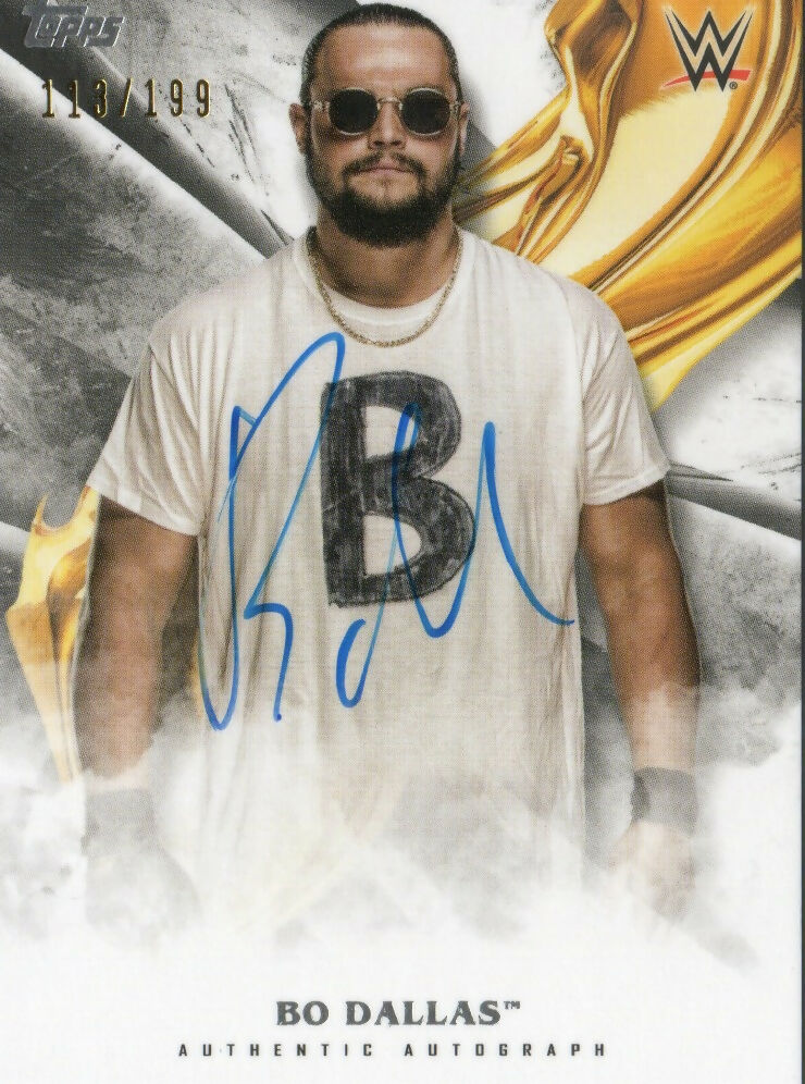 2019 Topps WWE Undisputed - On Card Auto Autograph Signed /199 #A-BD Bo Dallas