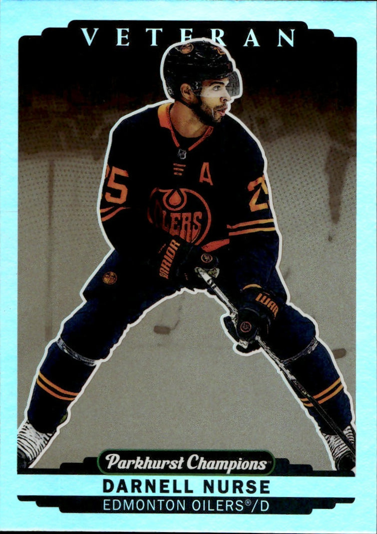 2022-23 Upper Deck Parkhurst Champions - Base - Gold Rainbow #85 Darnell Nurse - Edmonton Oilers - A