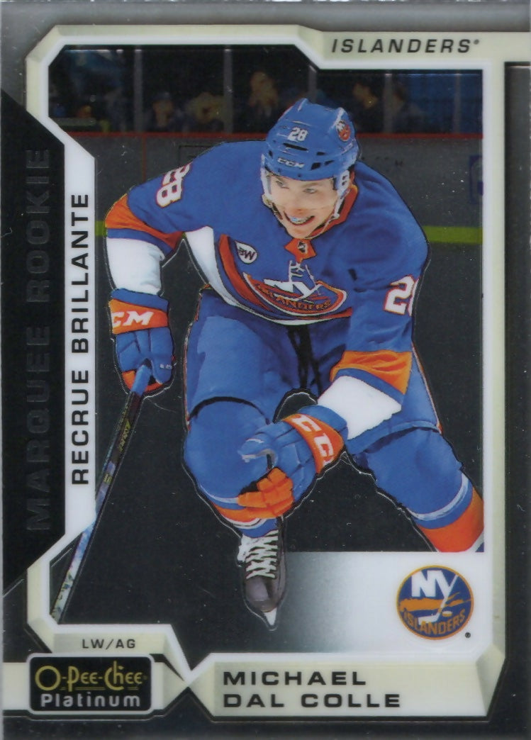 2018-19 O-Pee-Chee Platinum Hockey - Base - Marquee Rookie #192 Michael Dal Colle - New York Islanders