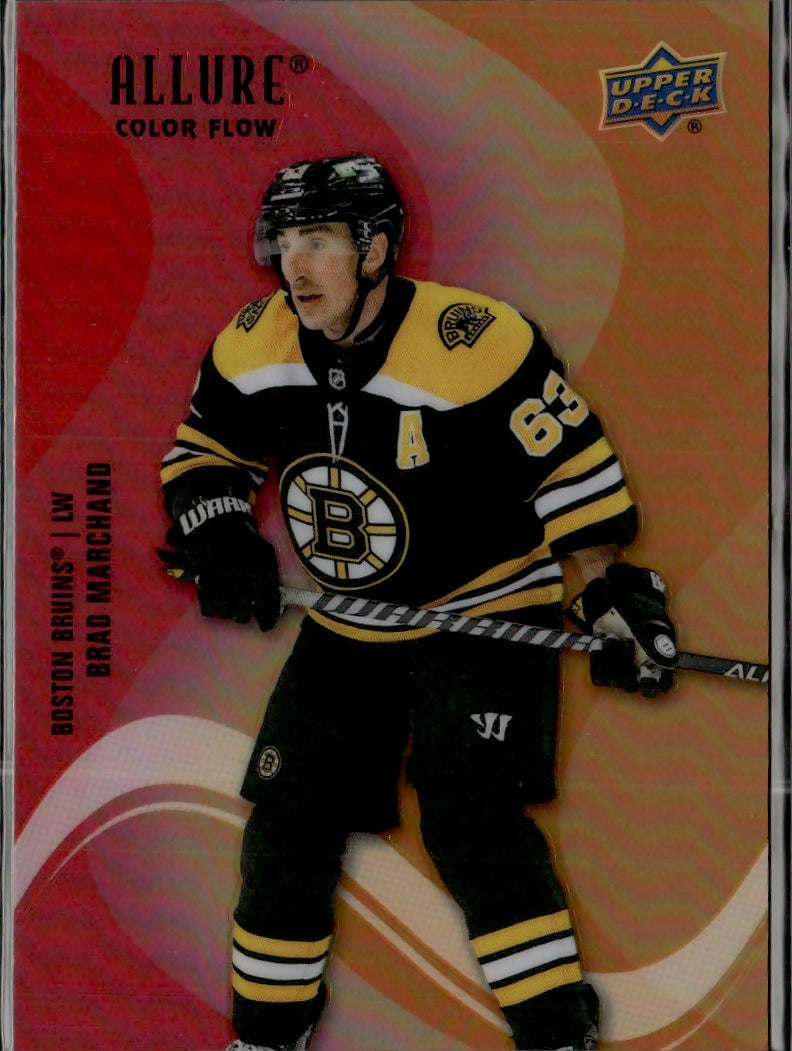 2022-23 Upper Deck Allure Hockey - Color Flow - Red-Orange #SF-58 Brad Marchand - Boston Bruins