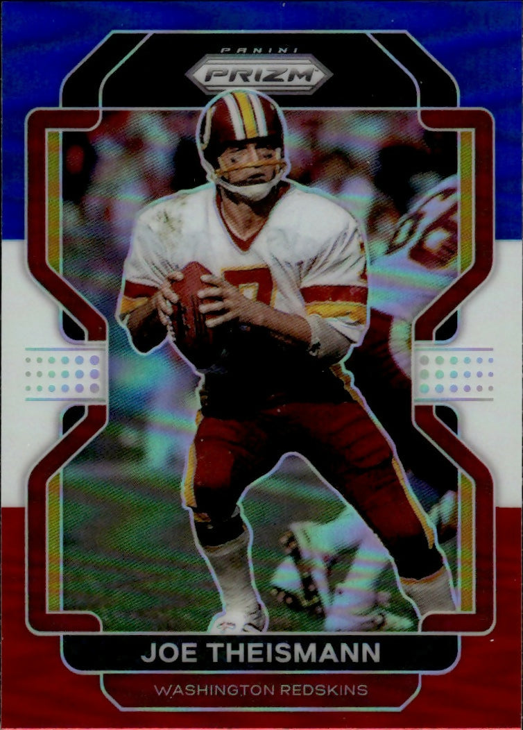 2021 Panini Prizm Football Base - Red White And Blue Prizm #217 Joe Theismann Washington Commanders - A