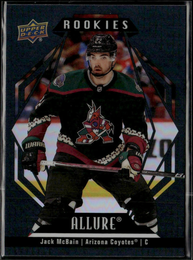 2022-23 Upper Deck Allure Hockey - Base - Black Rainbow - Rookies #125 Jack McBain - Arizona Coyotes