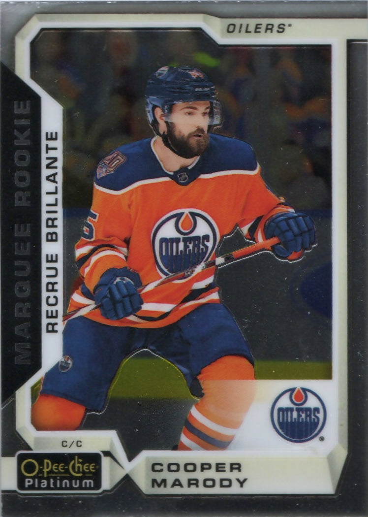 2018-19 O-Pee-Chee Platinum Hockey - Base - Marquee Rookie #183 Cooper Marody - Edmonton Oilers