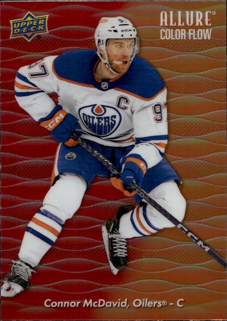2023-24 Upper Deck Allure Hockey - Color Flow - Red-Orange Spectrum #CF-10 Connor McDavid - Edmonton Oilers - A