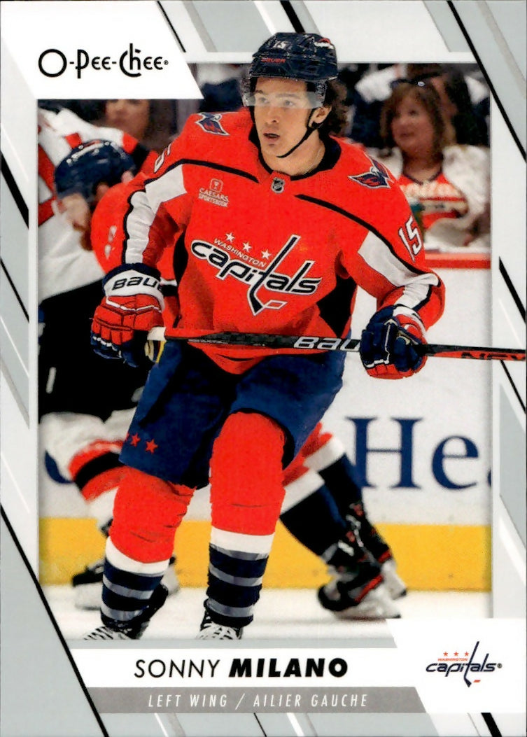 2023-24 Upper Deck O-Pee-Chee Hockey - Base #386 Sonny Milano - Washington Capitals - A