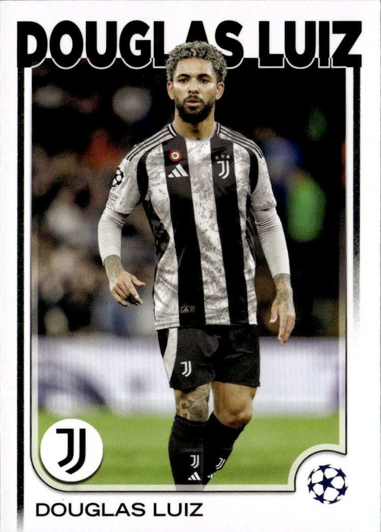 2024-25 Topps UEFA Club Competitions - Base #25 Douglas Luiz - Juventus - A