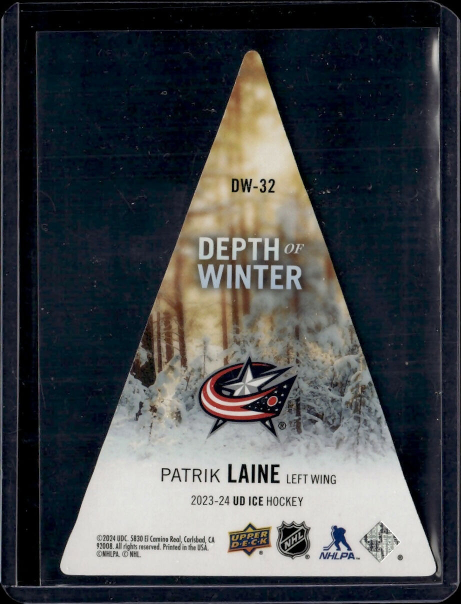 2023-24 Upper Deck Ice Hockey - Depth Of Winter #DW-32 Patrik Laine - Columbus Blue Jackets - B