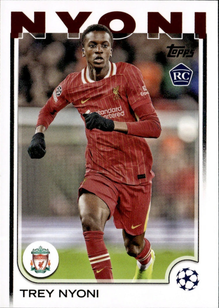 2024-25 Topps UEFA Club Competitions - Base #190 Trey Nyoni - Liverpool FC - A