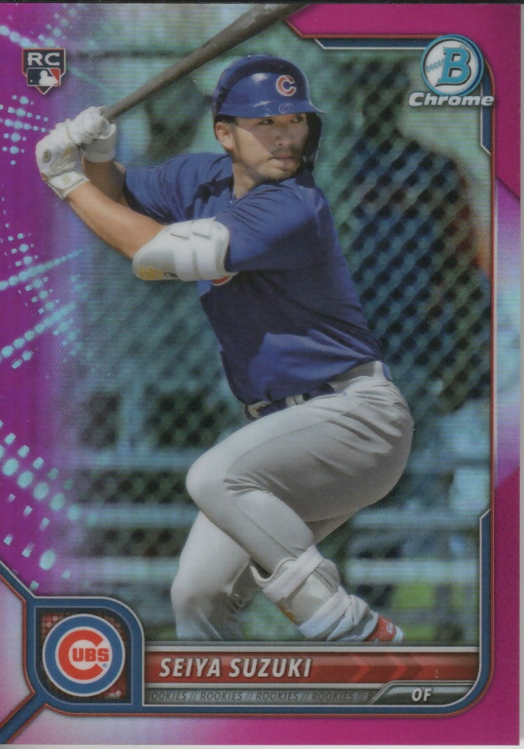 2022 Bowman Chrome Baseball - [Base] - Fuchsia Refractor :299 #69 Seiya Suzuki - Chicago Cubs - A