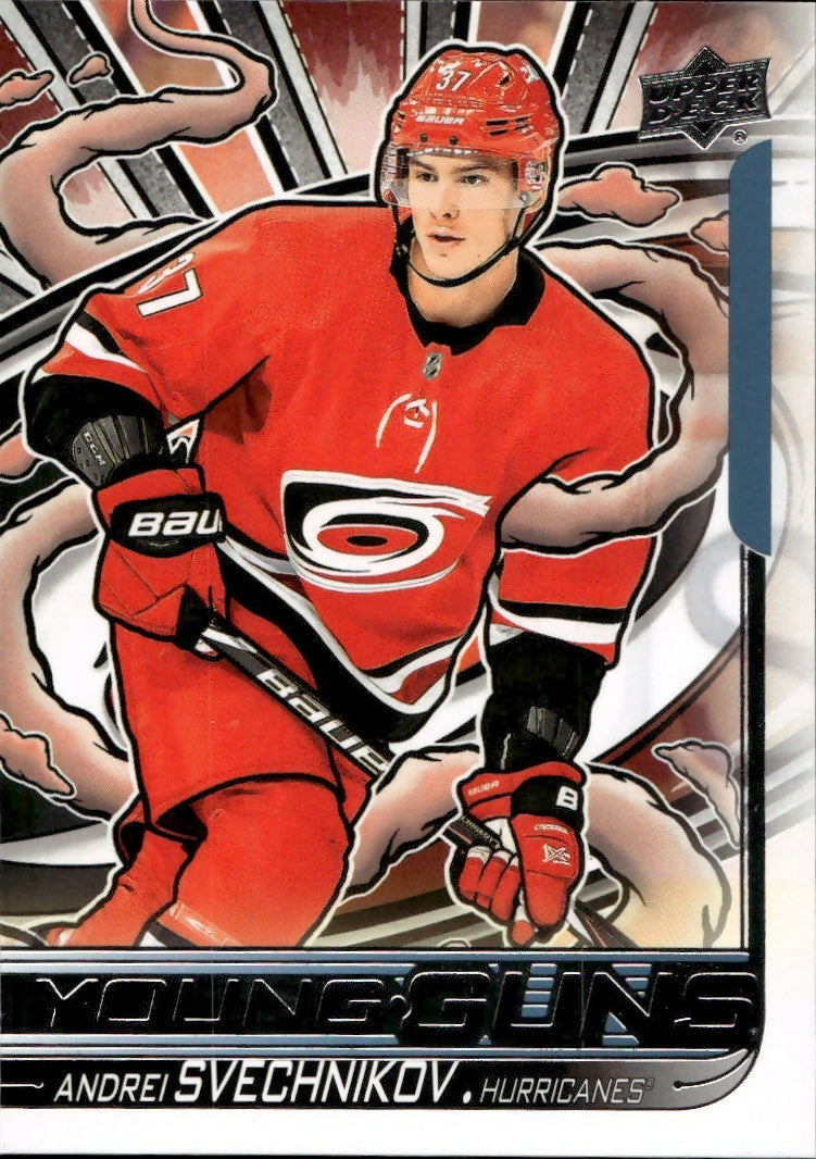 2024-25 Upper Deck Series 2 Hockey - Young Guns Renewed #451 Andrei Svechnikov - Carolina Hurricanes - A