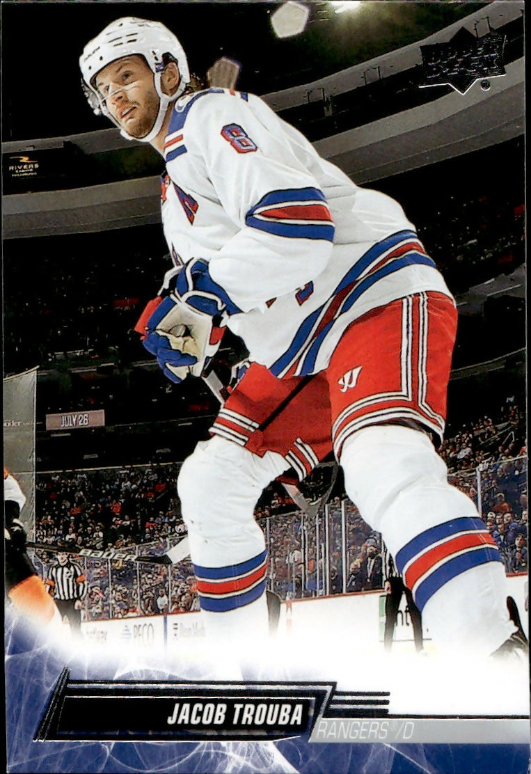 2022-23 Upper Deck Series 1 Hockey - Base #124 Jacob Trouba - New York Rangers - A
