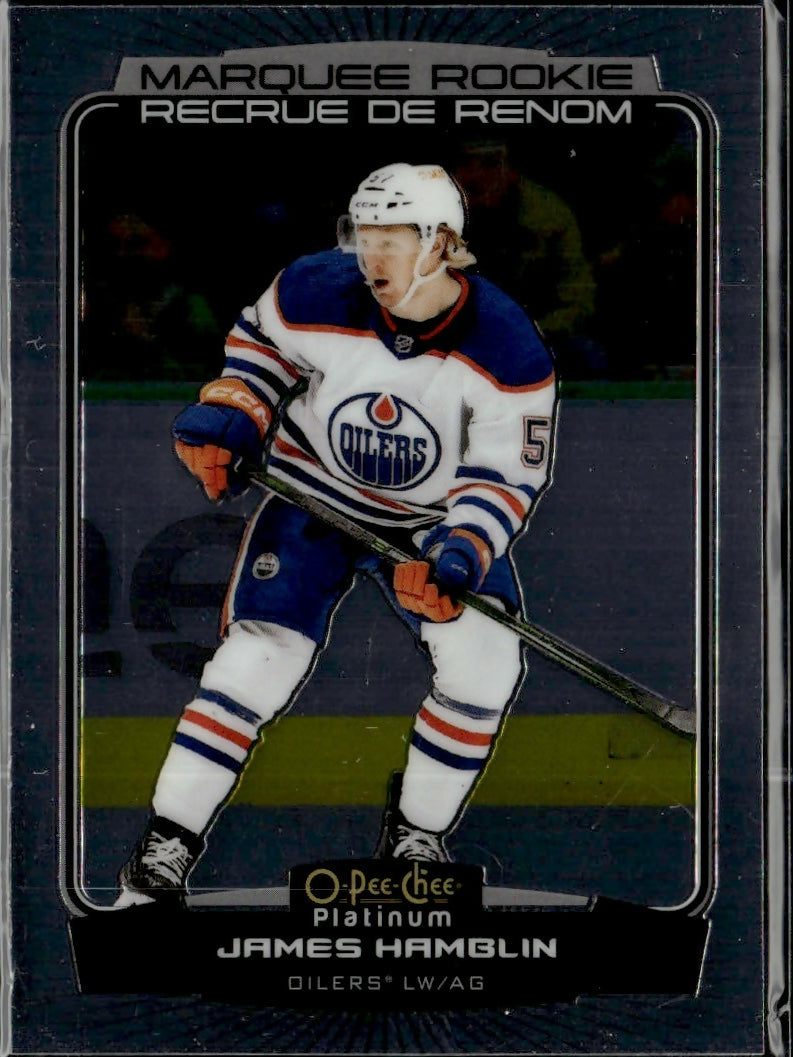 2022-23 Upper Deck O-Pee-Chee Platinum Hockey - Base - Marquee Rookie #276 James Hamblin - Edmonton Oilers - A