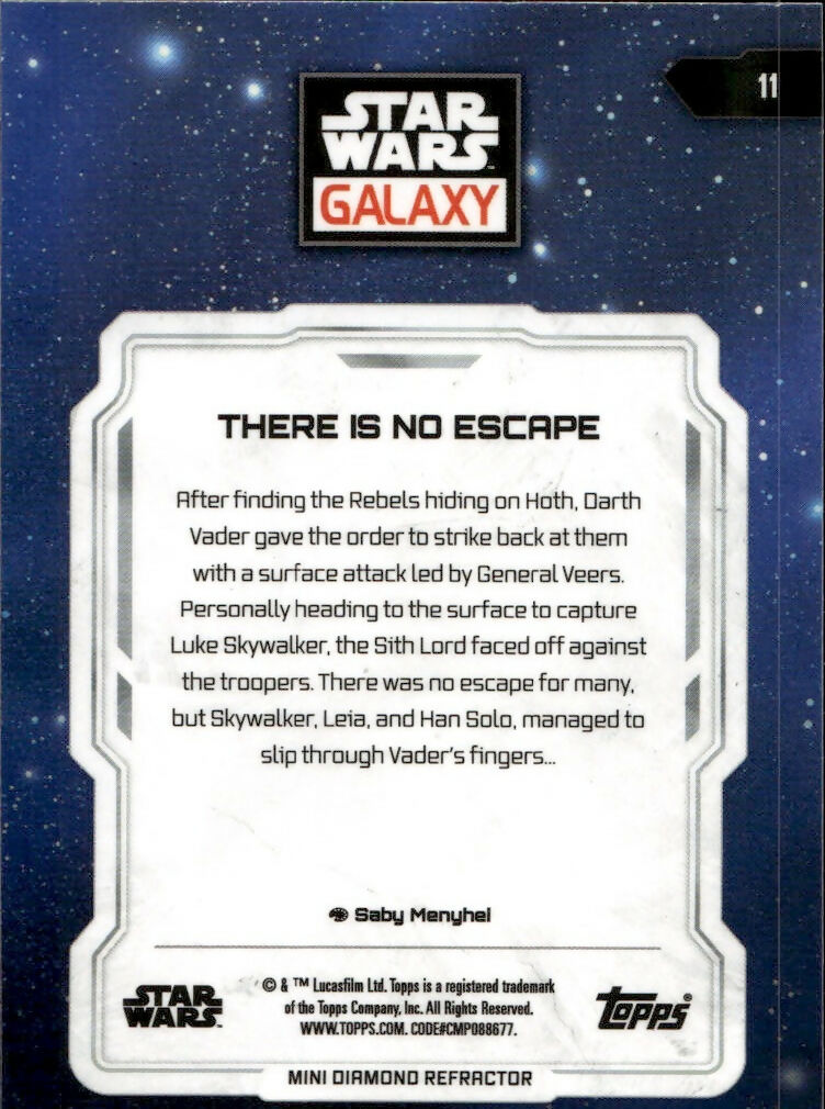 2024 Topps Star Wars Galaxy Chrome - Base - Mini Diamond #11 There Is No Escape - B