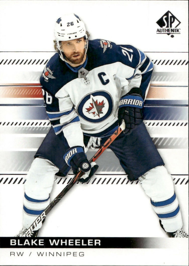 2019-20 Upper Deck Sp Authentic Hockey - Base #95 Blake Wheeler - Winnipeg Jets