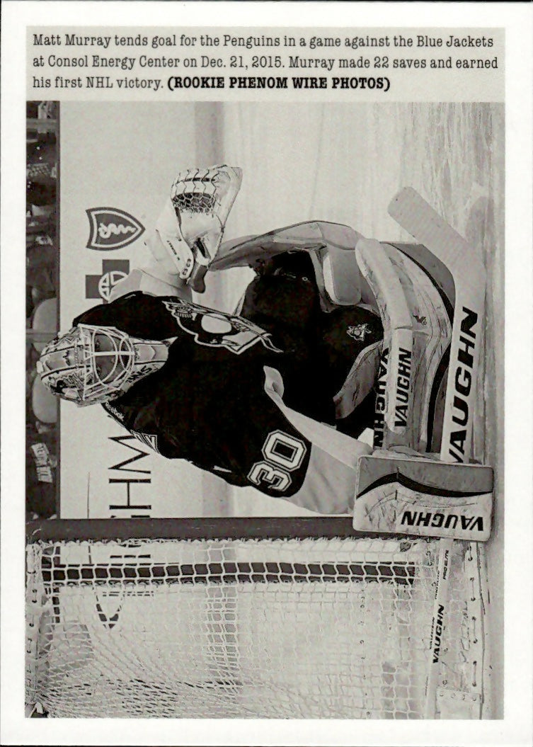 2015-16 Upper Deck Portfolio Hockey - Base - Wire Photos #305 Matt Murray - Pittsburgh Penguins