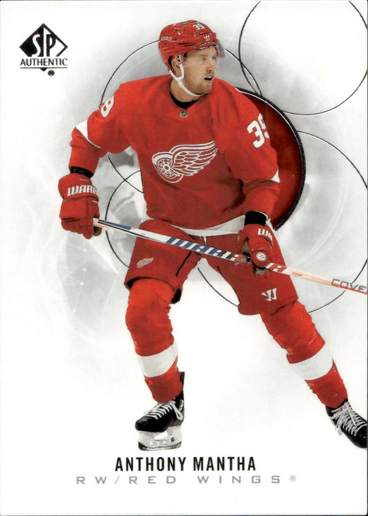 2020-21 Upper Deck Sp Authentic Hockey - Base #14 Anthony Mantha - Detroit Red Wings - A