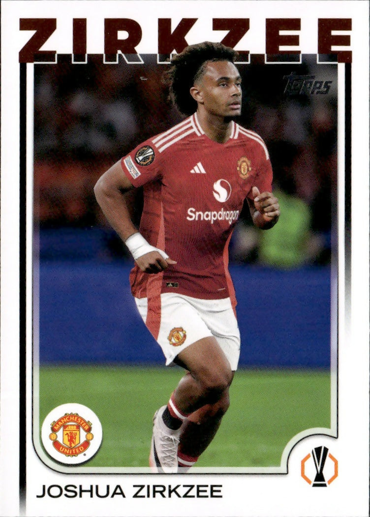 2024-25 Topps UEFA Club Competitions - Base #121 Joshua Zirkzee - Manchester United - A