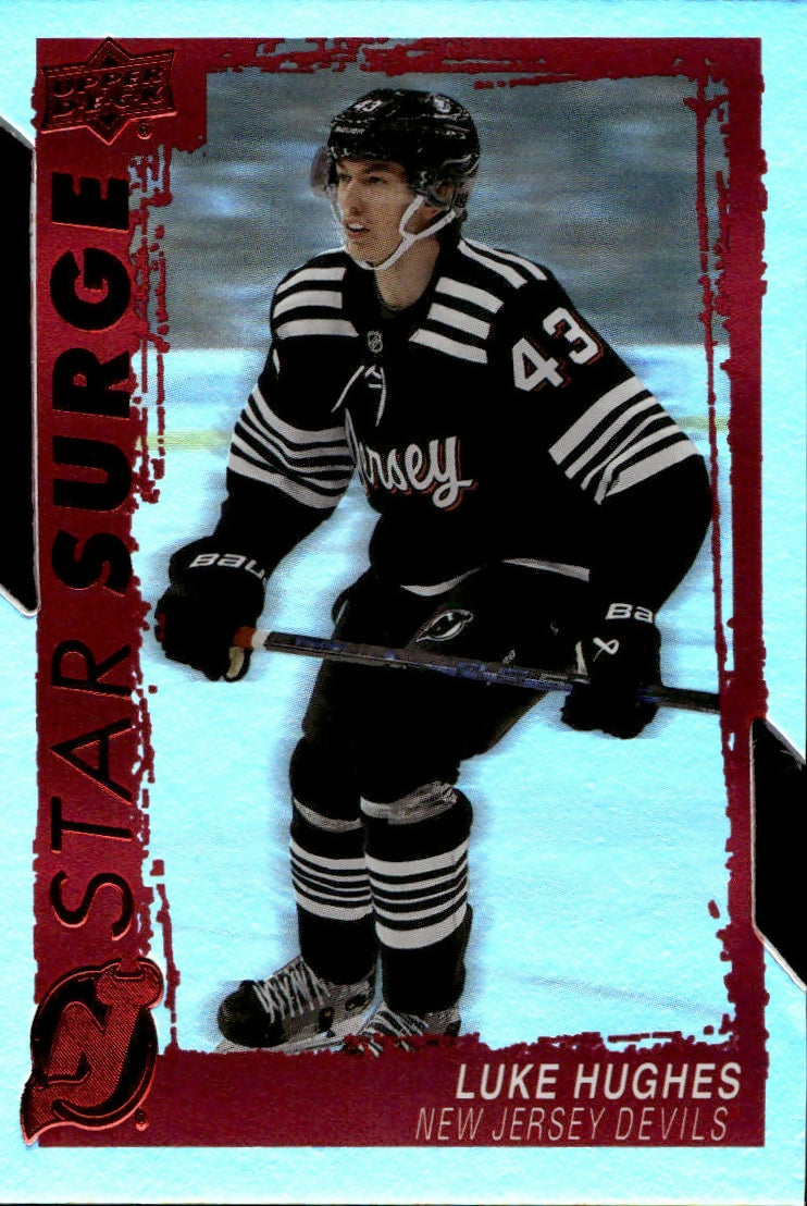 2023-24 Upper Deck Series 1 Hockey - Star Surge #SS-2 Luke Hughes - New Jersey Devils - A