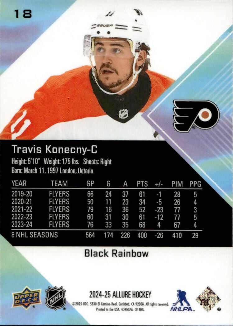 2024-25 Upper Deck Allure Hockey - Base #18 Travis Konecny - Philadelphia Flyers - B