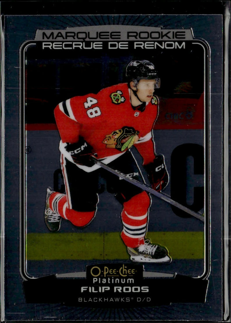 2022-23 Upper Deck O-Pee-Chee Platinum Hockey - Base - Marquee Rookie #281 Filip Roos - Chicago Blackhawks - A
