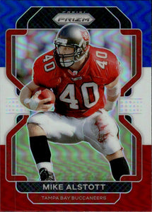 2021 Panini Prizm Football Base - Red White And Blue Prizm #299 Mike Alstott Tampa Bay Buccaneers - A