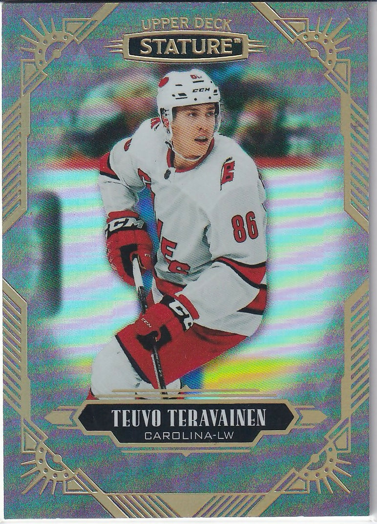 2020-21 Upper Deck Stature #10 Teuvo Teravainen Carolina Hurricanes