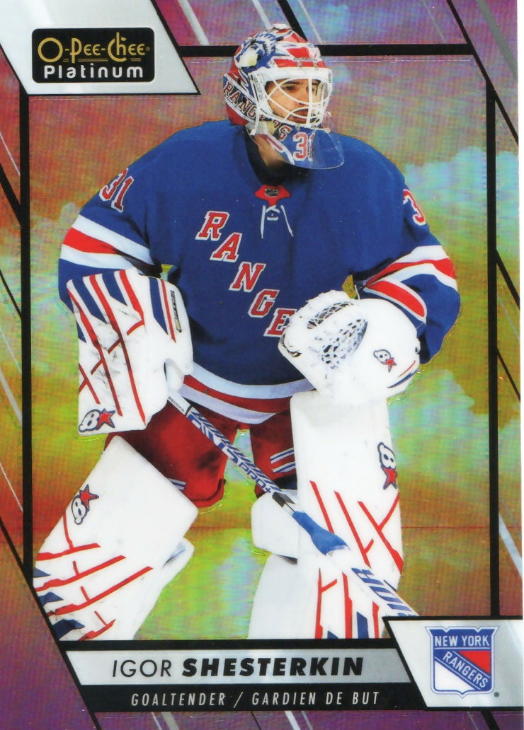 2023-24 Upper Deck O-Pee Chee Platinum Hockey - Base - Sunset #41 Igor Shesterkin - New York Rangers - A
