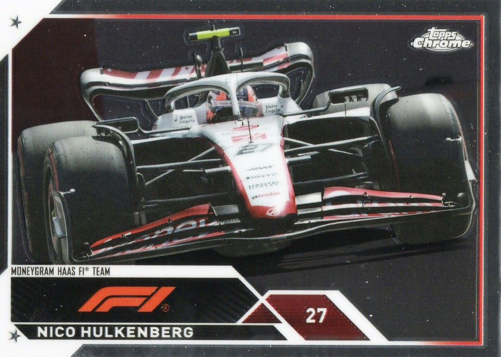 2023 Topps Chrome Formula 1 Base #120 - F1 Cars Nico Hulkenberg - Moneygram Haas F1 Team - A