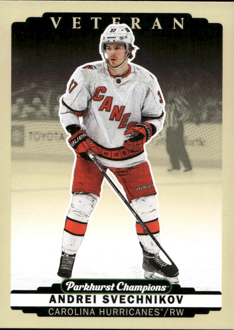 2022-23 Upper Deck Parkhurst Champions - Base #183 Andrei Svechnikov - Carolina Hurricanes - A