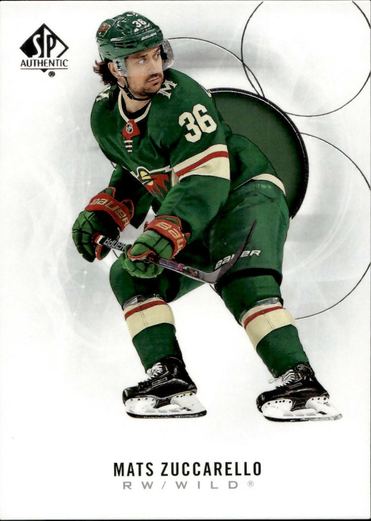 2020-21 Upper Deck Sp Authentic Hockey - Base #67 Mats Zuccarello - Minnesota Wild - A