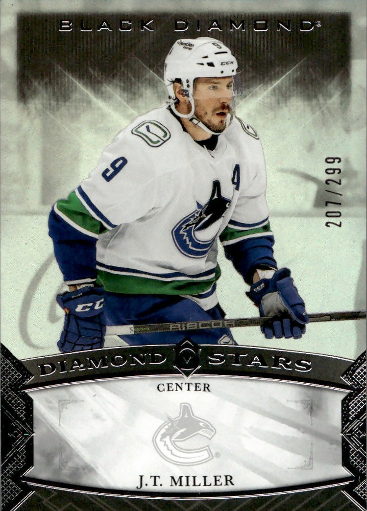 2023-24 Upper Deck Black Diamond Hockey - Diamond Stars :299 #BDS-JM J.T. Miller - Vancouver Canucks - A