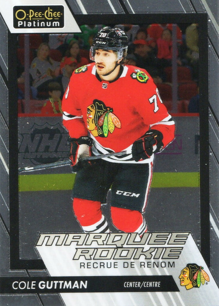 2023-24 Upper Deck O-Pee-Chee Platinum Hockey - Base - Marquee Rookie #227 Cole Guttman - Chicago Blackhawks - A