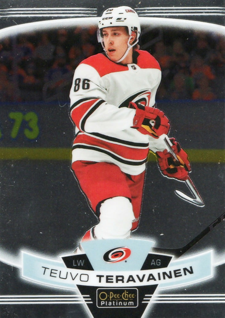 2019-20 Upper Deck O-Pee-Chee Platinum Hockey - Base #27 Teuvo Teravainen - Carolina Hurricanes