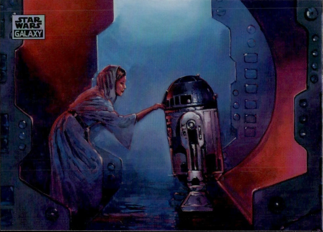 2024 Topps Star Wars Galaxy Chrome - Base - Mini Diamond #90 You Are Our Only Hope - A